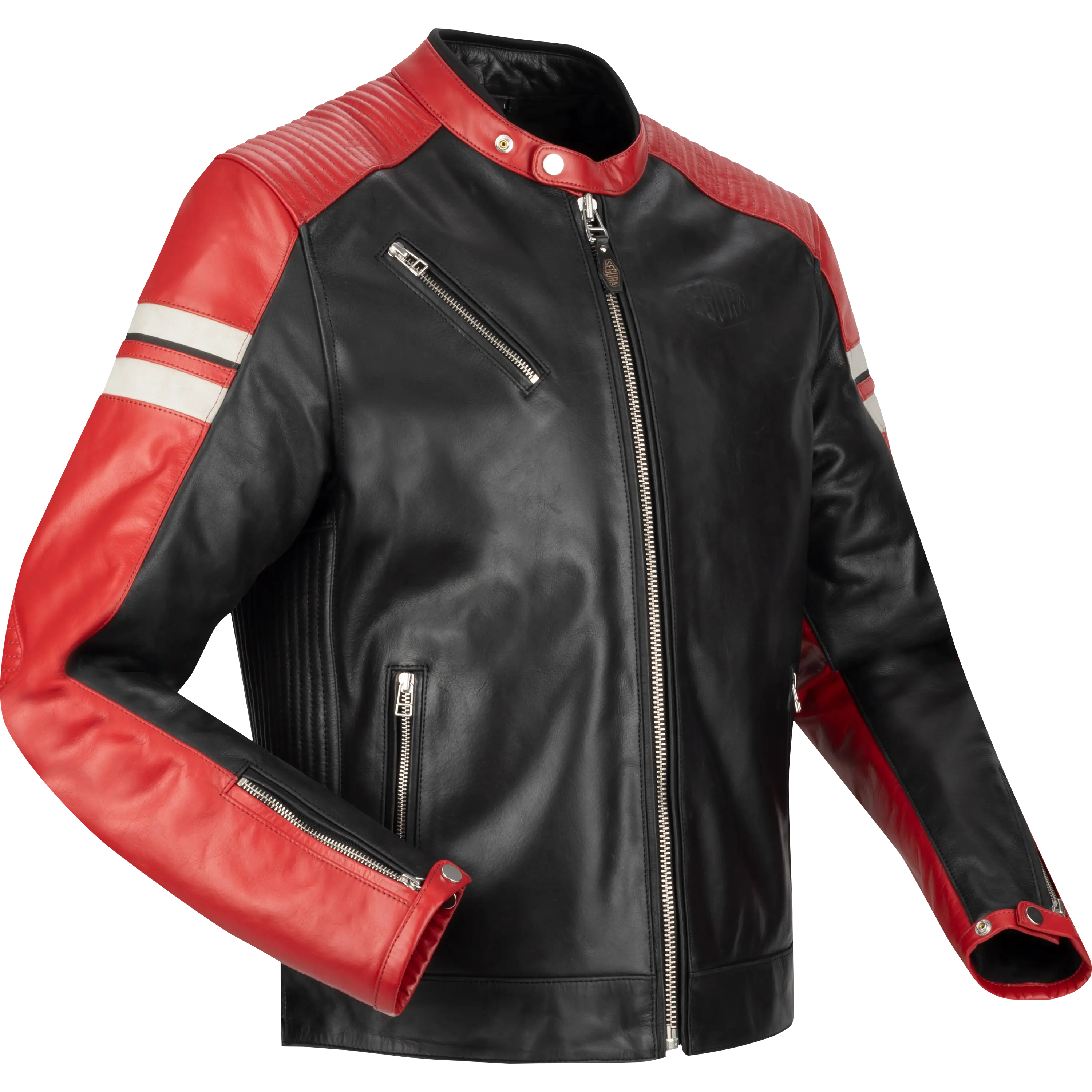 SEGURA レザージャケット 黒 白 赤 サイズL プロテクター インナー付 ROMEO Black/Red – Segura
