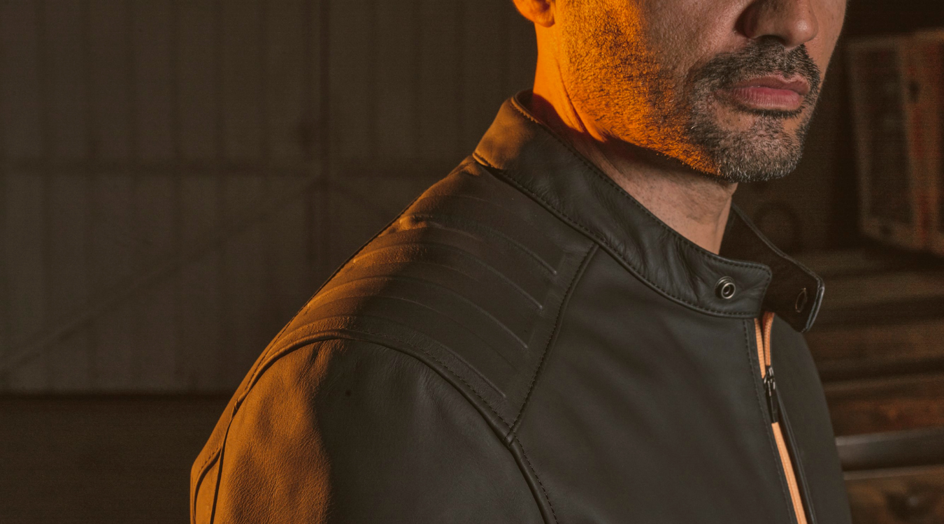 Phil men's leather motorbike jacket - Segura